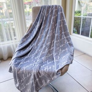 Affirmation Blanket Cozy Throw | Stylish Positive Quote Decor | Gift for Women